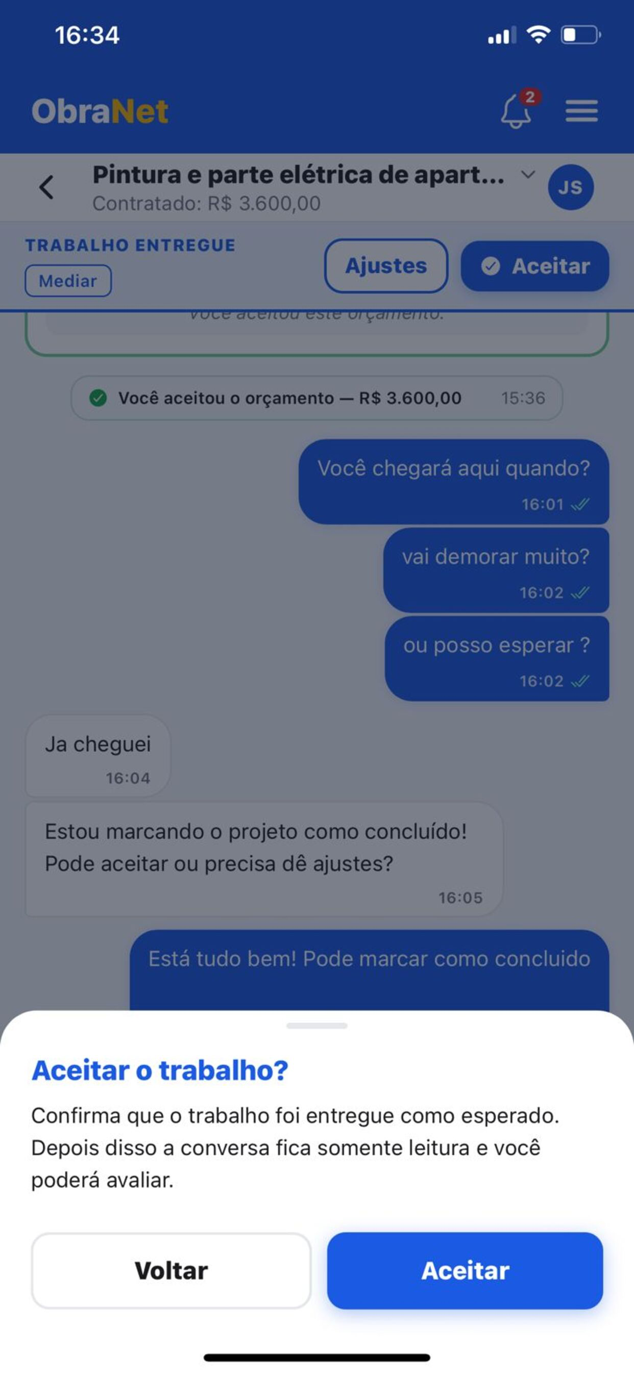 ObraNet: Reformas e Serviços