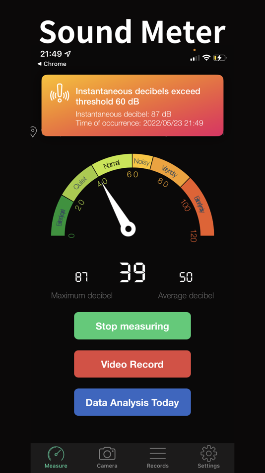#1. Decibel Meter: Sound dB Level (iOS) 来自: 传胜 贾