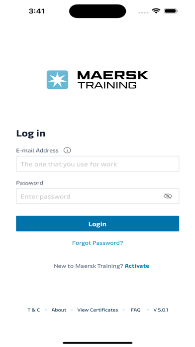 Screenshot #1 pour Maersk Training TMS