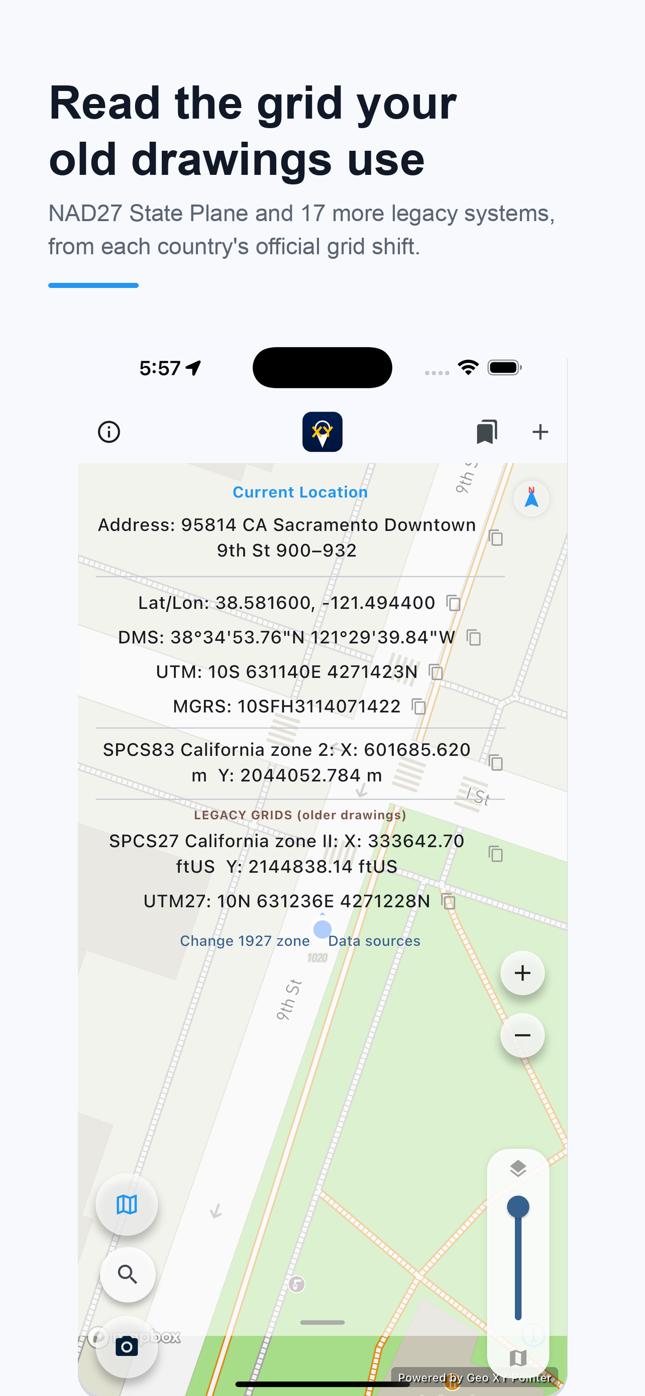 Geo XY Pointer - GPS Grid screenshot 2