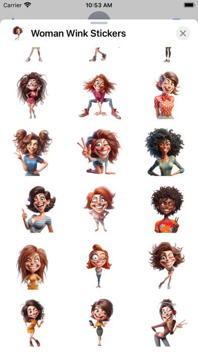 Screenshot #3 pour Woman Wink Stickers
