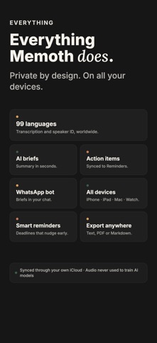Memoth: AI Note Taker screenshot