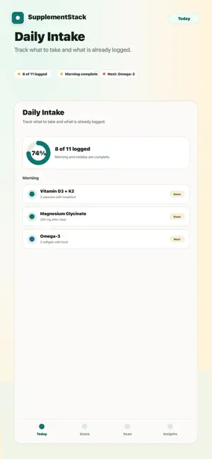 SupplementStack screenshot 1