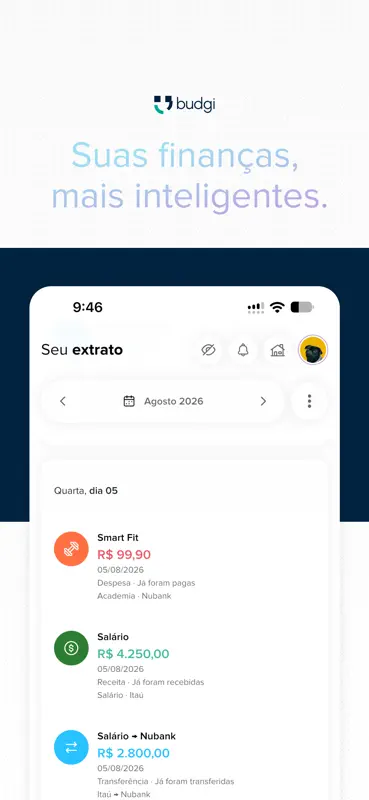 budgi: Finanças com IA screenshot 1 of 6