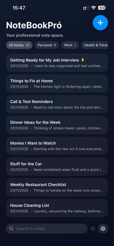 Notebook Pró: Minimal Notes Screenshot 1 of 8