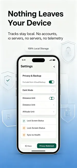 TrailSafe-Offline GPX Recorder screenshot 3