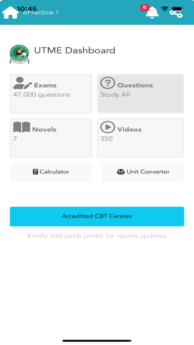 Screenshot #2 pour CBT EXAMS - ABU, NOUN, JAMB
