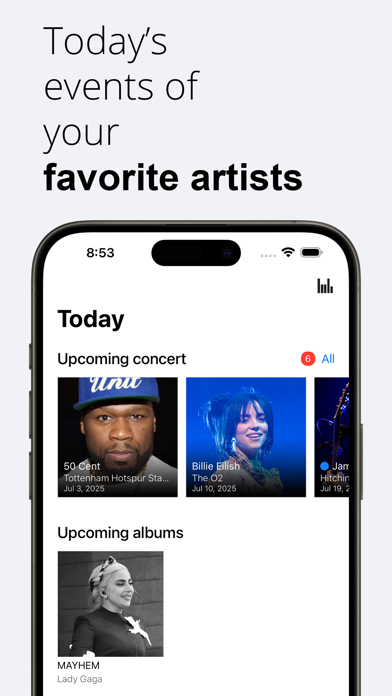 ArtistShot - Albums & Concerts Screenshot
