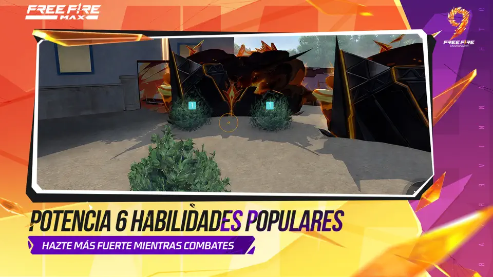 Captura de pantalla de Free Fire MAX en iPhone 5