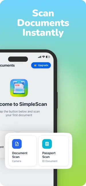 SimpleScan – PDF Scanner screenshot 1