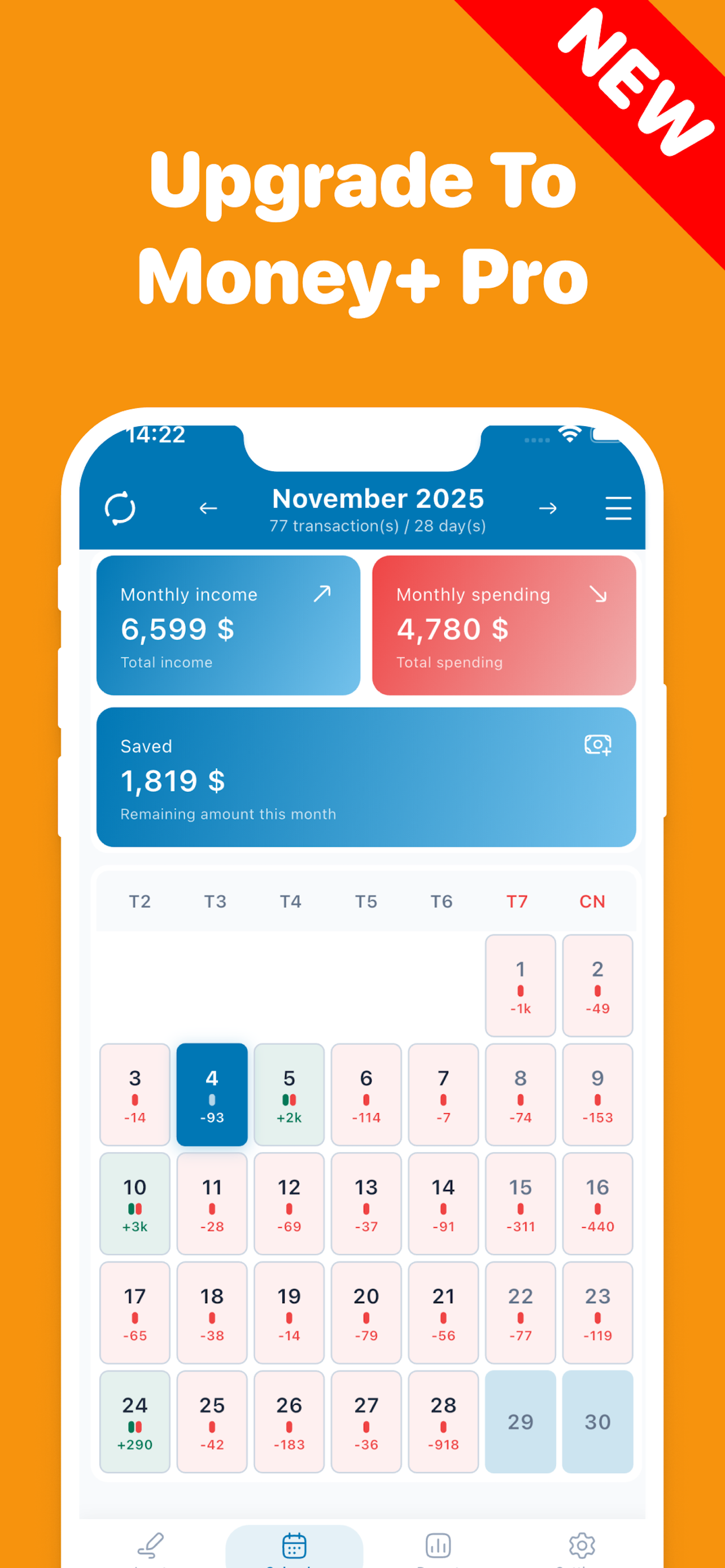 Money+ Pro: Spending Tracker