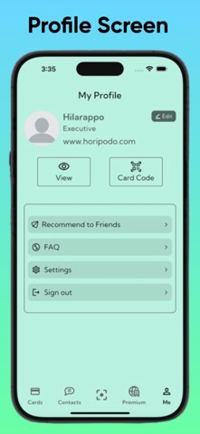 Name Cards Scanner screenshot