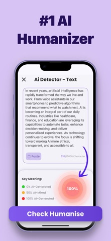 AI Detector & Humanizer・ iPhone screenshot