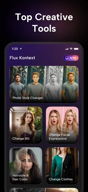 Flux Kontext - AI Photo Editor screenshot 3 of 5