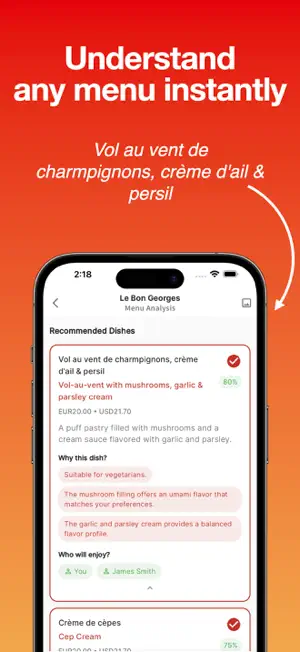 BestDish AI Personal Dish Pick screenshot 3