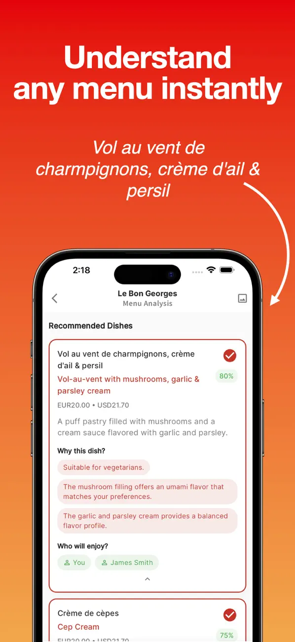 Screenshot #3 pour BestDish AI Personal Dish Pick