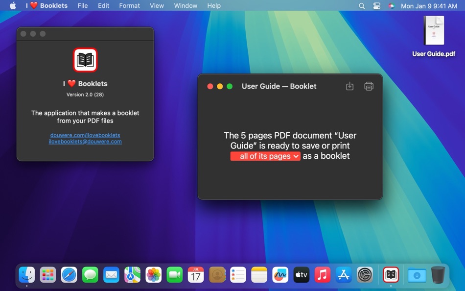 #2. I Love Booklets (macOS) Ved: DouWère, s.p.r.l.