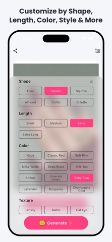 NailLab - AI Nail Designer iPhone screenshot