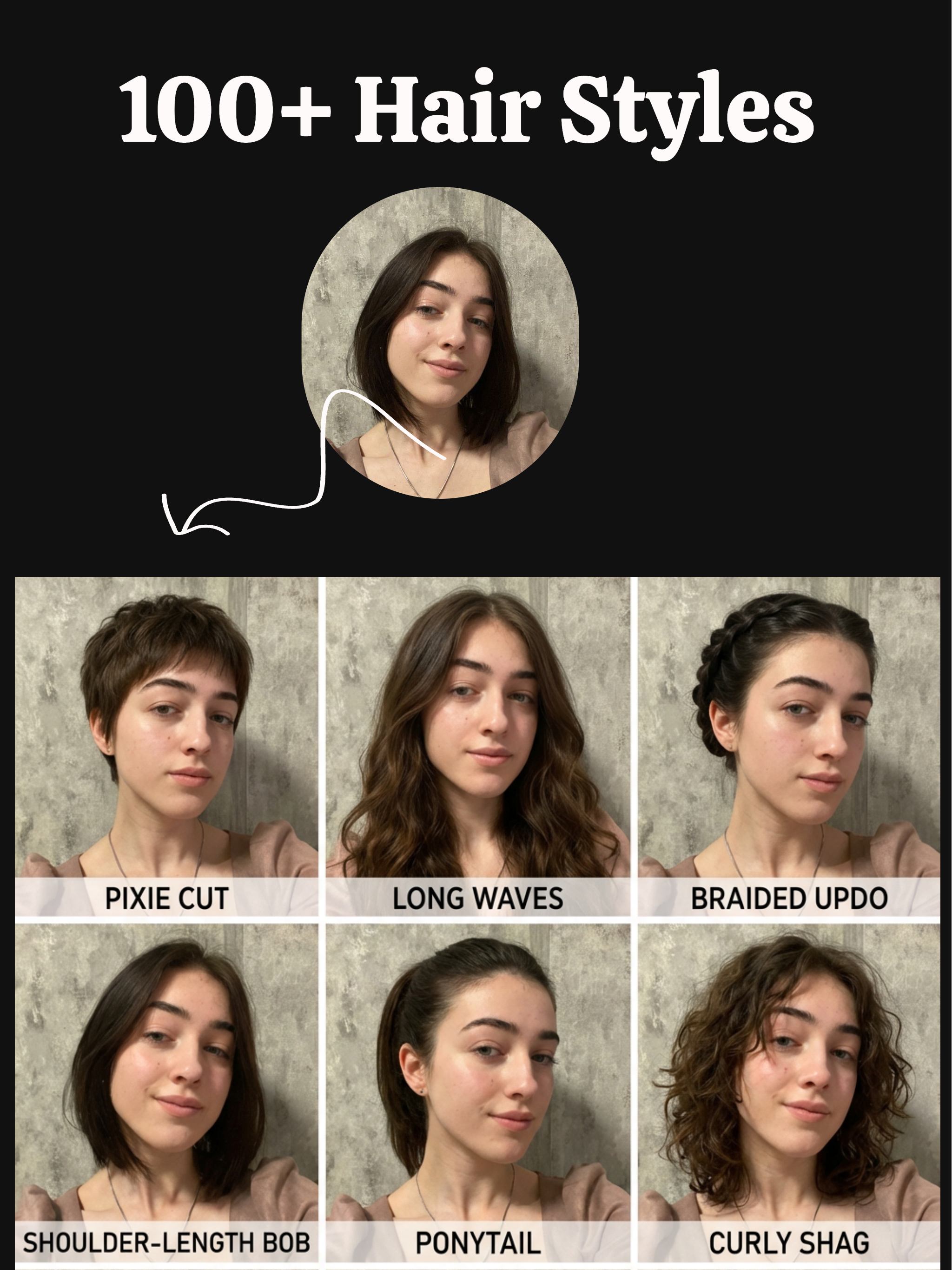 AI Hairstyle and Beard Try-on