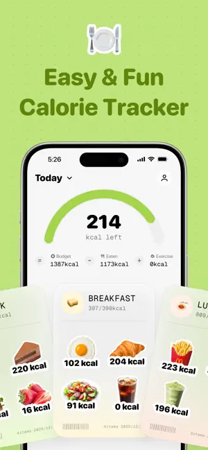 EatBetter-Cute Calorie Counter screenshot 1