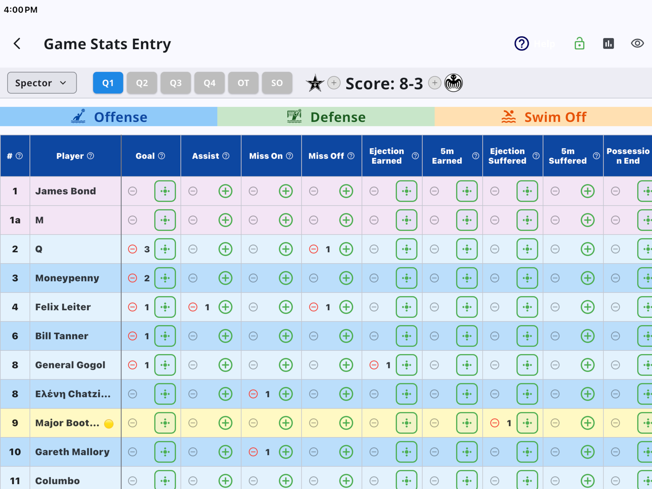 Water Polo Team Stats screenshot 11