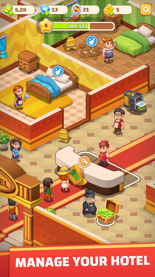 #1. My Tiny Hotel - Idle Simulator (iOS) 由: CSC Studio