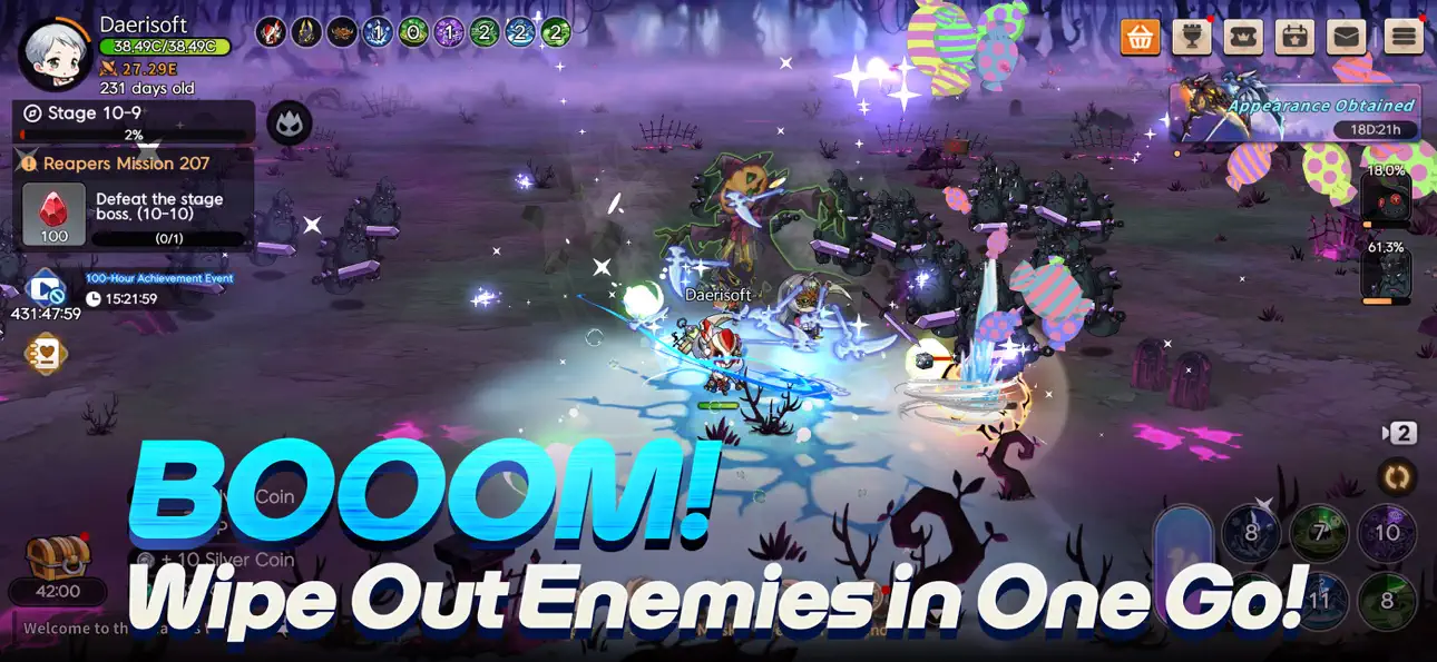 Tiny Reaper: Reborn iOS Mod IPA screenshot 1 - iOS game interface