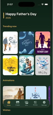 Happy Fathers Day 2026 iPhone screenshot