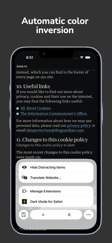 Dark Mode Feat for Safari screenshot 2