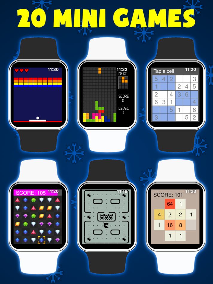 #1. 20 Watch Games - Classic Pack (iOS) De: Diem Le
