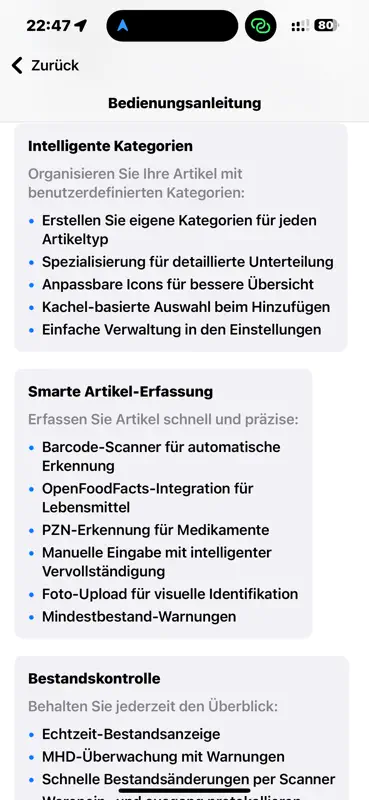 Lagerplatz 2.0 – Vorräte screenshot 9 of 10