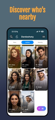 Dardashaty: Arab Dating & Chat iPhone screenshot