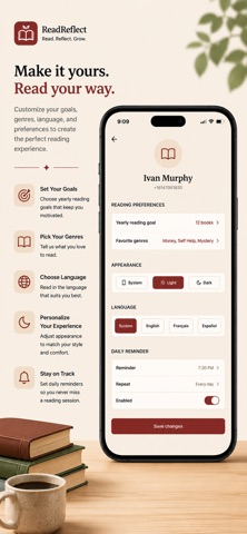 ReadReflect AI Reading Journal Screenshot 9 of 10