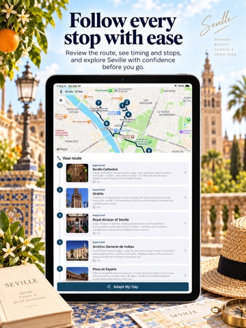 Seville Travel Guide . iPad screenshot