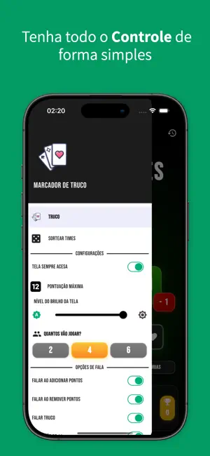 Marcador de truco e tentos screenshot 2