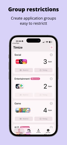Timize:Control App Screen Time Screenshot 1 of 9