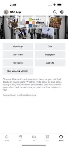 Okotoks Alliance Church iPhone screenshot