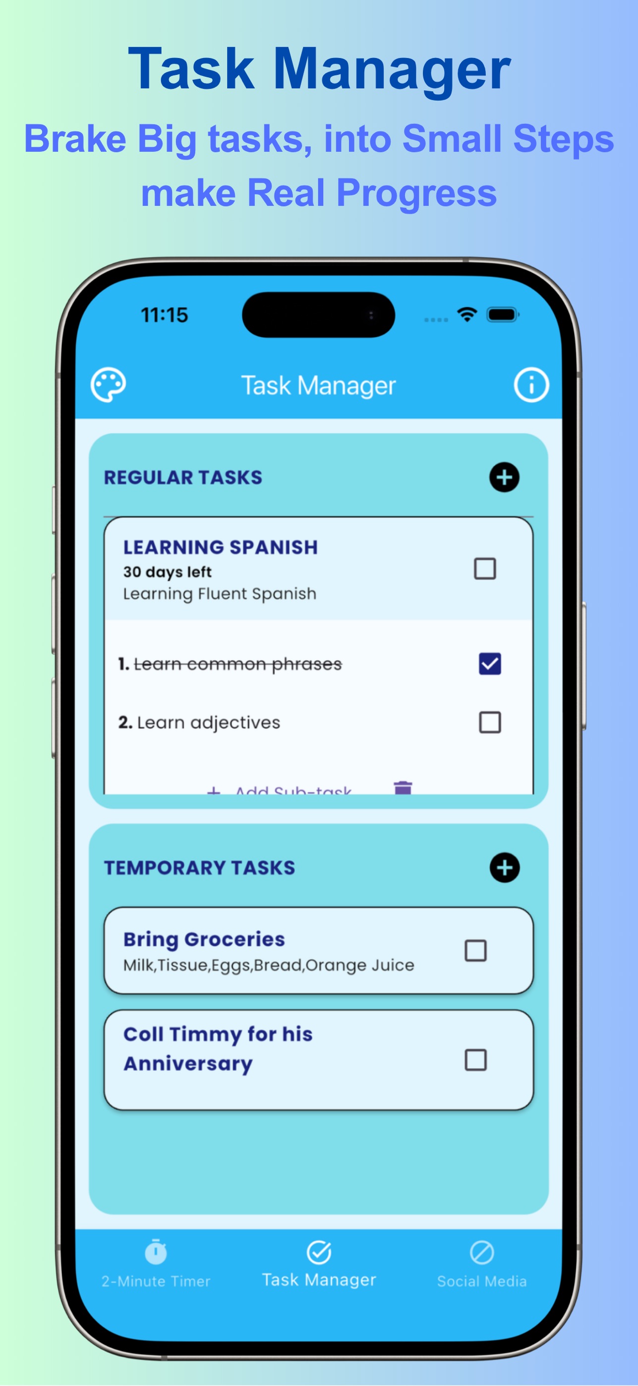 Screenshot 2 of Plus7 - Quit Procrastination