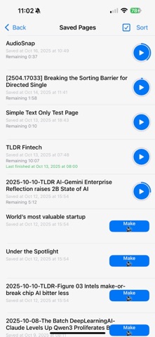 AudioSnap – Text to Speech Screenshot 4 of 5