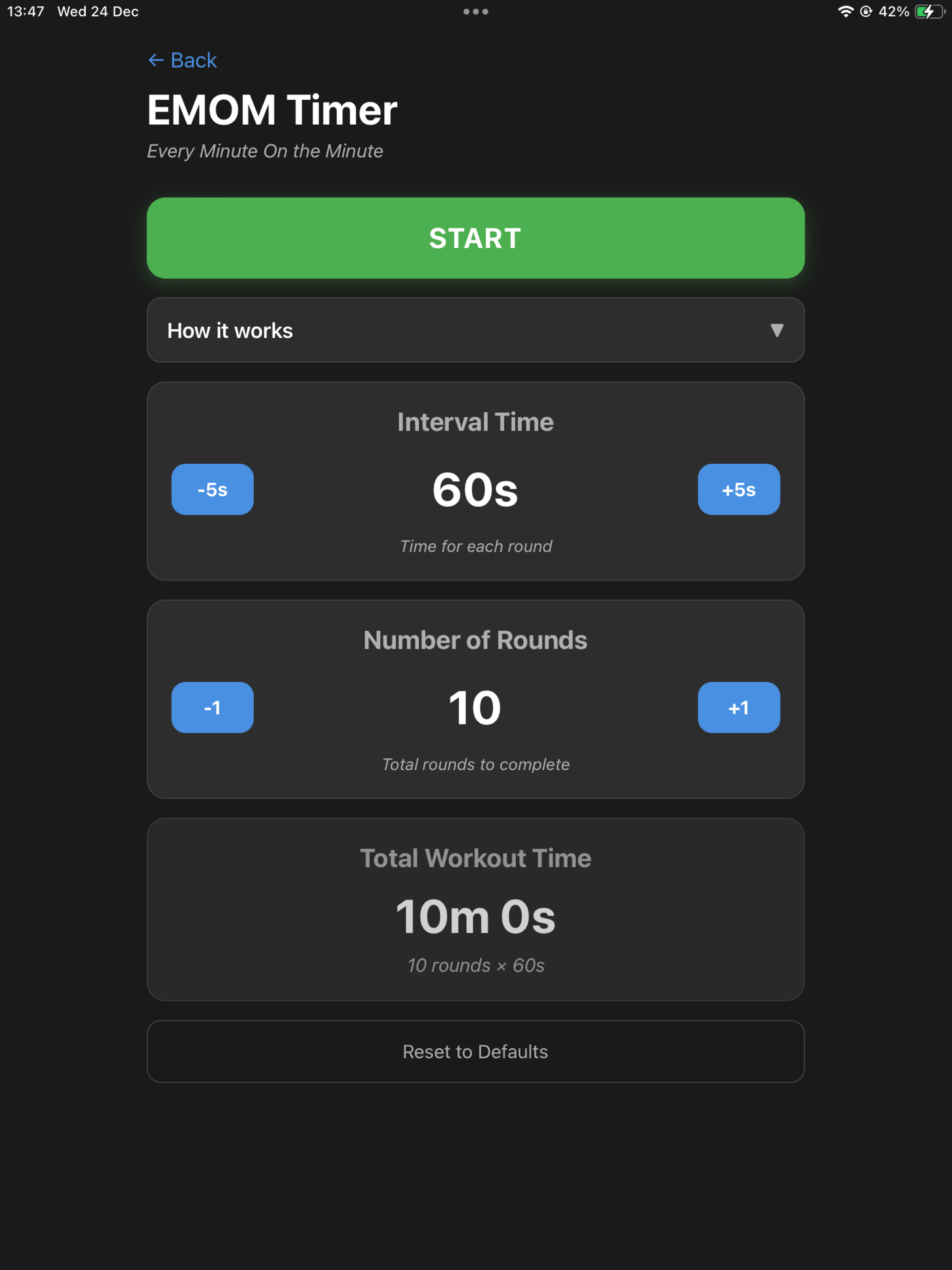 Workout Timer: PT Edition