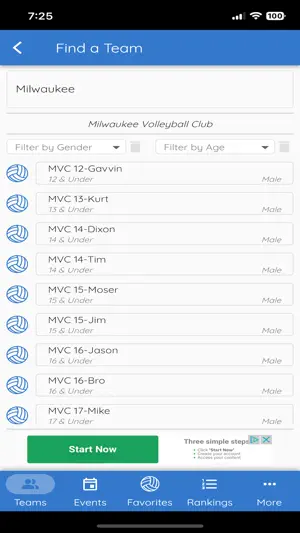 Volleyball Hub screenshot 2