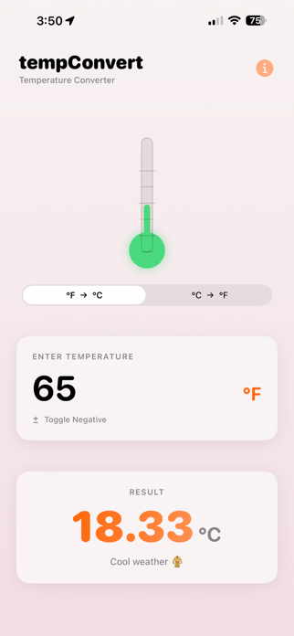 tempConvert Screenshot 1 of 4