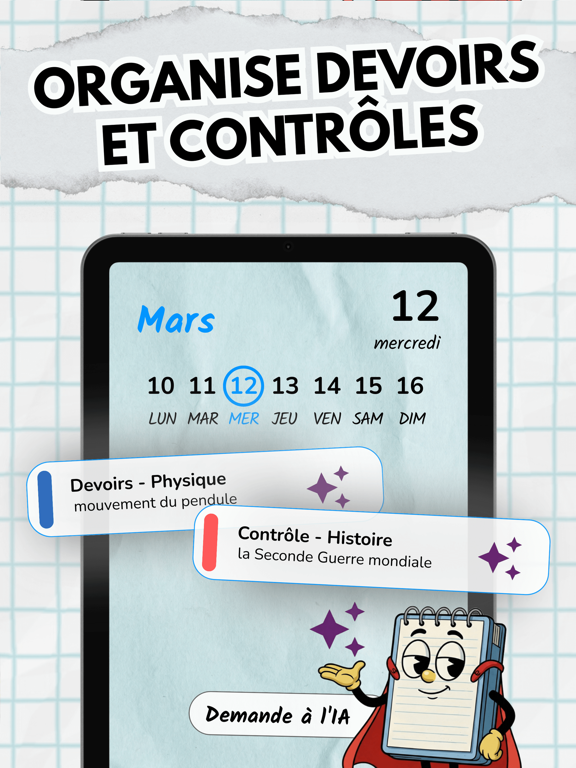 Screenshot #5 pour Agenda scolaire AI Notes