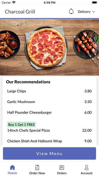 Charcoal Grill GRANTHAM Screenshot