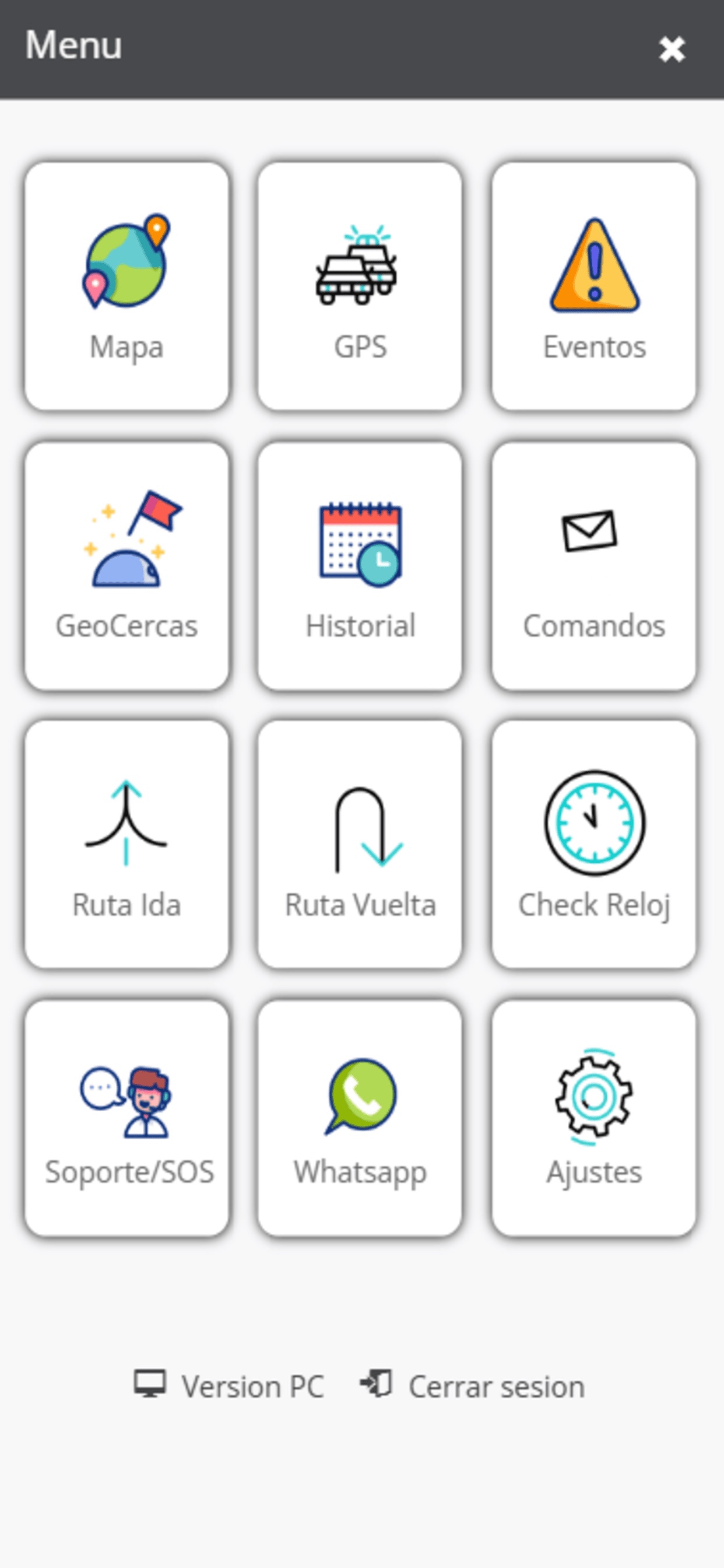 Screenshot 1 of Transproteg GPS