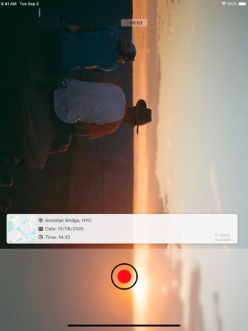 Timestamp Camera . iPad screenshot 3