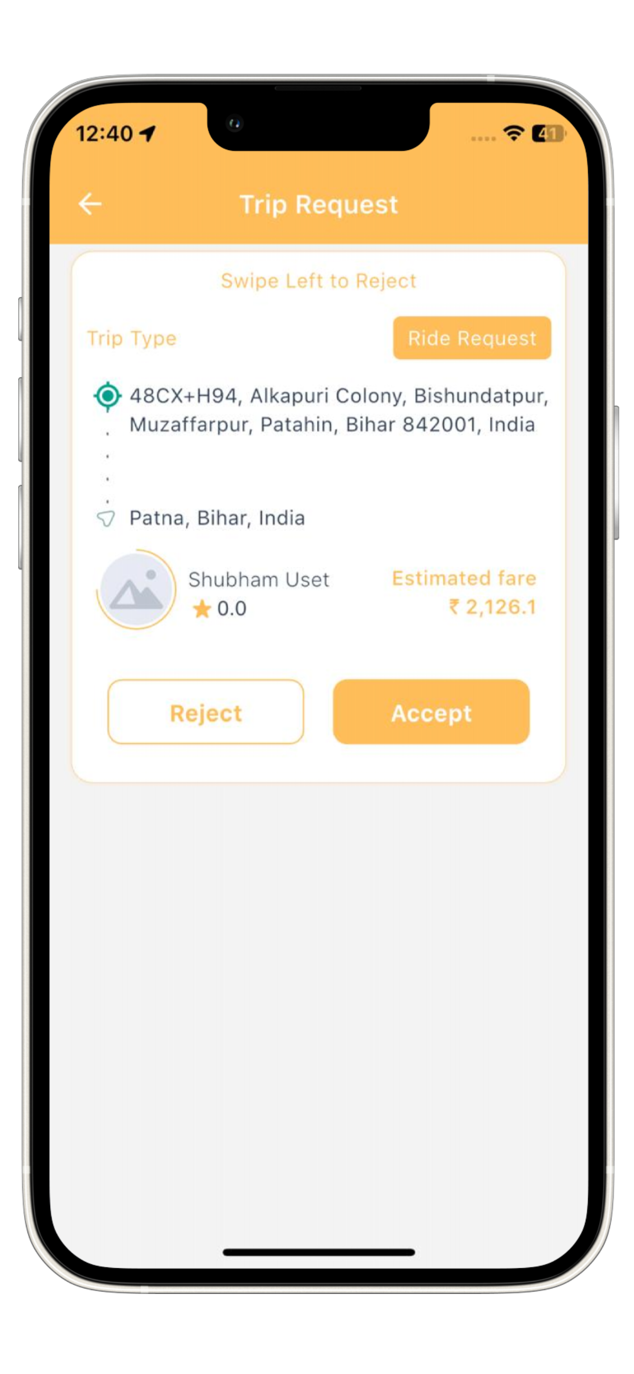 GoRyde Driver app screenshot 3