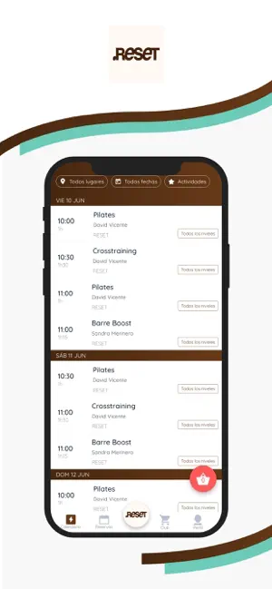 .RESET fitness&wellness screenshot 2