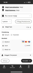 Växjo Taxi screenshot #2 for iPhone