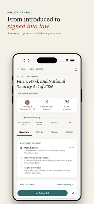 Govlense – Congress Tracker screenshot 4